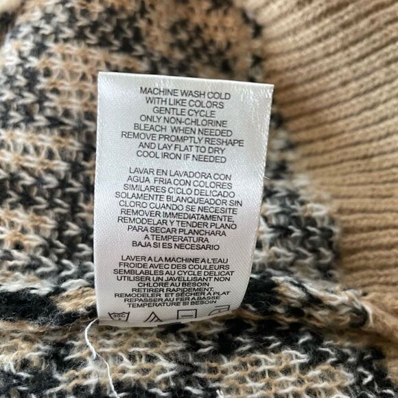 Absolutely Famous Multicolor Animal Print V-Neck Pullover Sweater Size XL NWT - Picture 6 of 9